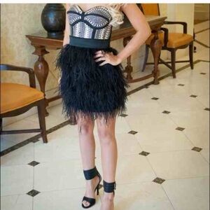 Bebe studded feather dress 🔥